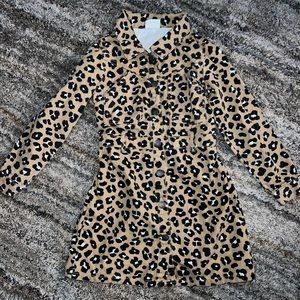 Girls Cotton On Leopard Jean Button Up Jacket or Dress!!